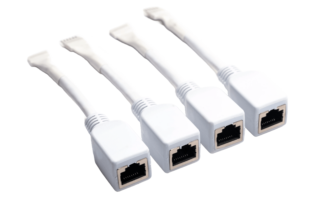 RJ45 to 6-Pin Ethernet Cable Adapter