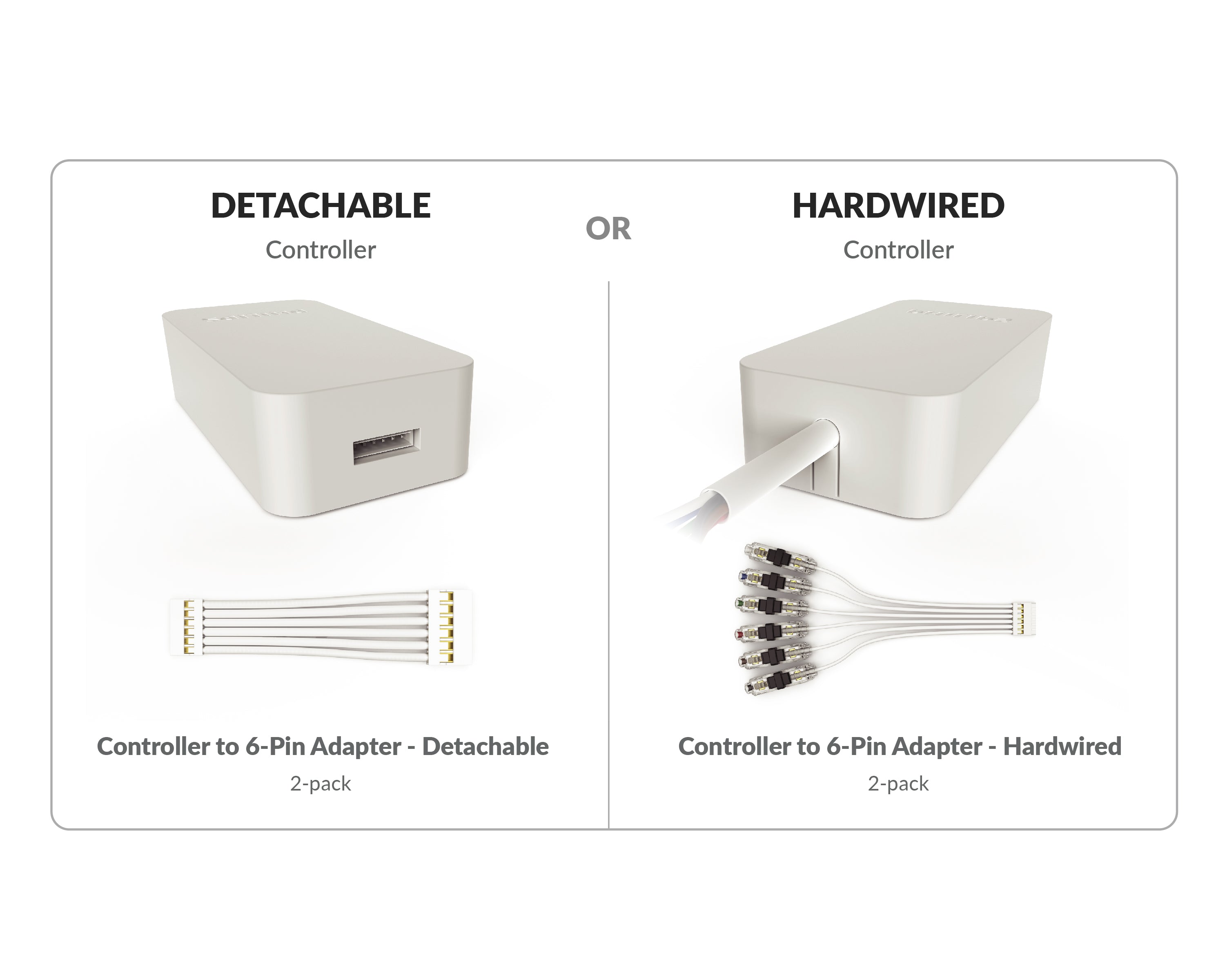 Controller to 6-Pin Adapter (Detachable)