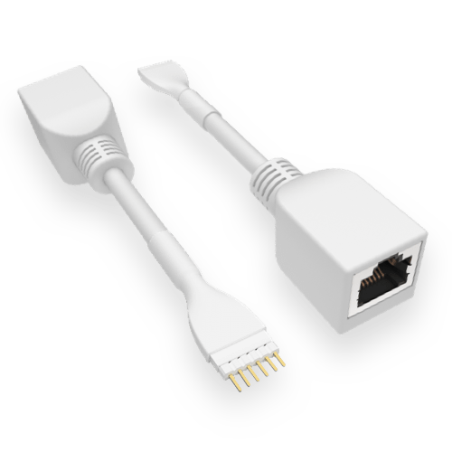 RJ45 to 6-Pin Ethernet Cable Adapter